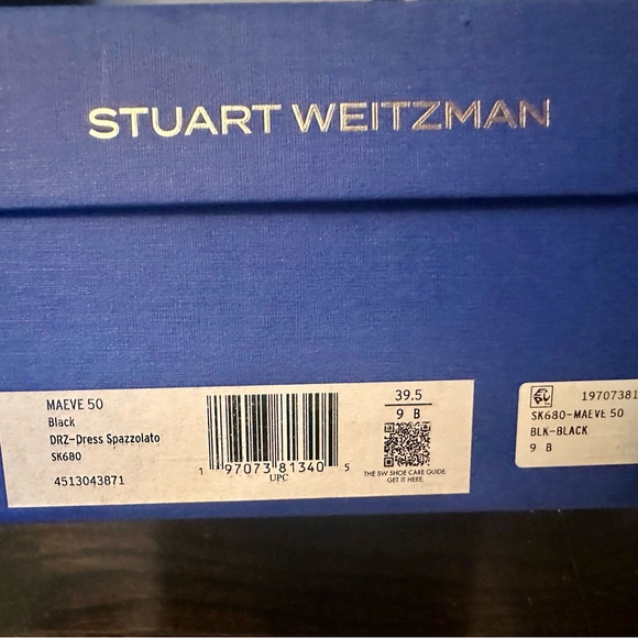 Stuart Weitzman Maeve 50 Classic Black Heels - Picture 4 of 4